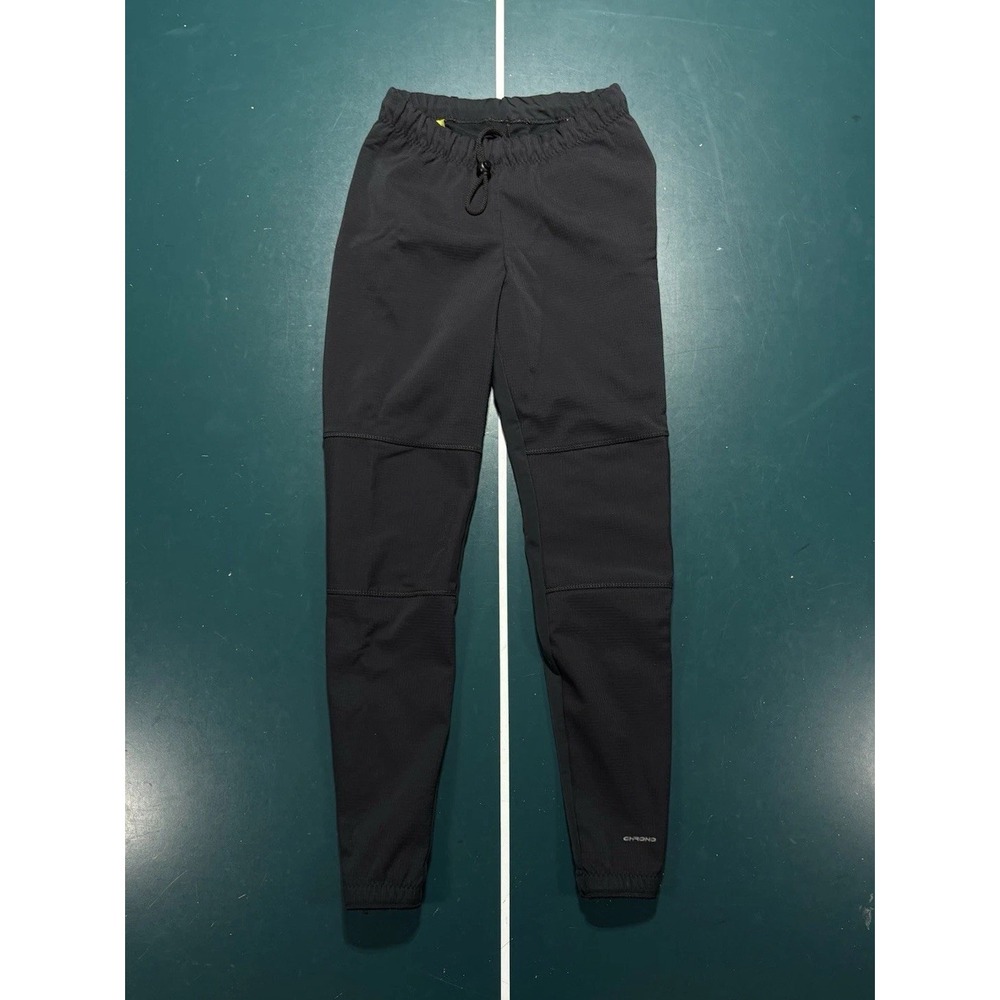 Vtg Cannondale Cycling Pants Mens Small Black Nylon Fleece Lined Windbreaker USA
